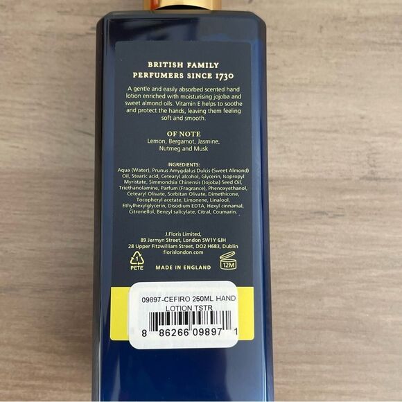 New Floris London Cefiro Luxury Hand Lotion - Picture 5 of 6